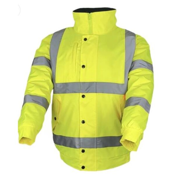 Baker Labels Yellow Hi Vis Bomber Jacket Thumbnail